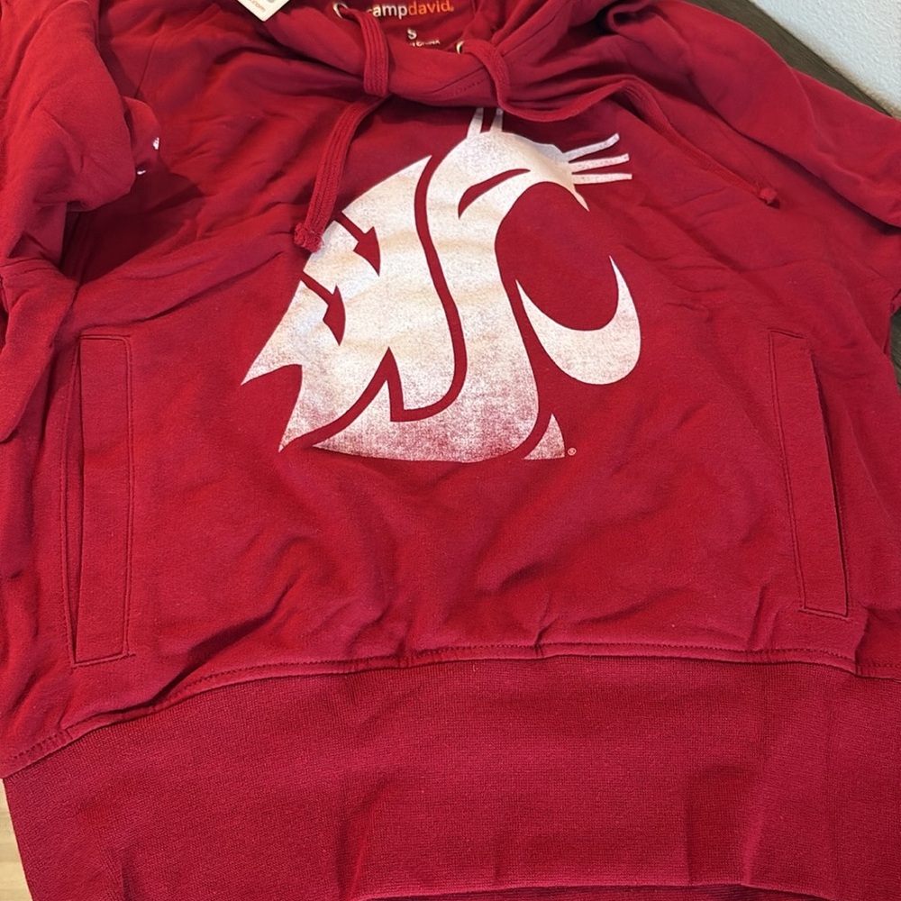 NWT [camp david] Washington State Cougars NCAA Hooded Sweatshirt Women’s Small - Picture 8 of 9